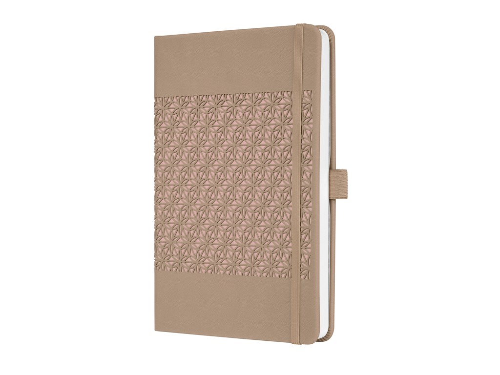 Carnet De Notes Jolie – Couverture Rigide Gris/rose, 174 Pages Lignées – Avec élastique, Signet Et Pochette – Format A5 - 11