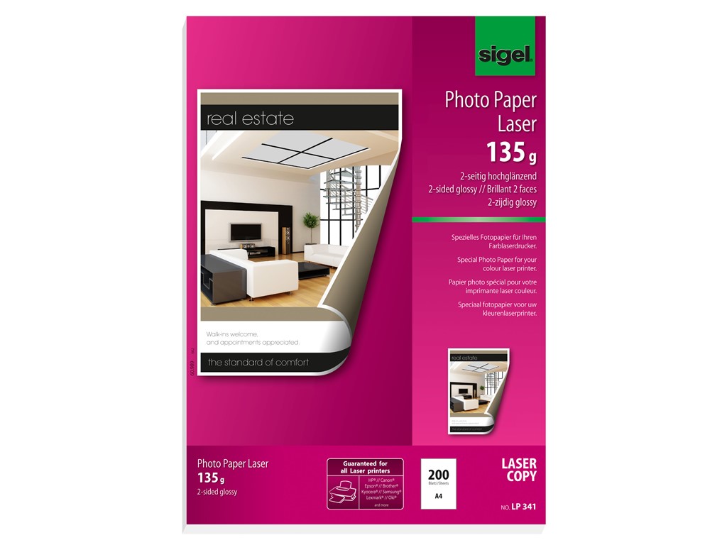 SIGEL Fotopapier Ultra 10x15cm - 72 Blatt Hochglanz 260g/m²