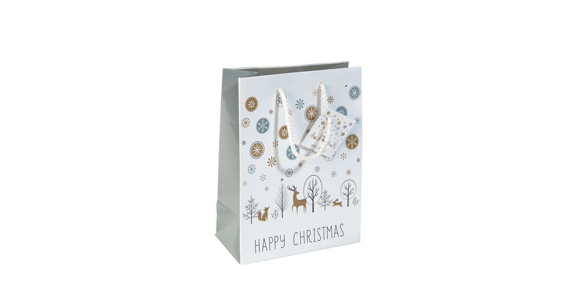 10x Weiße Geschenktüten Mit Schwarzer Kante – 28x10x20 Cm, Inkl. Schleifen & Grußkarten