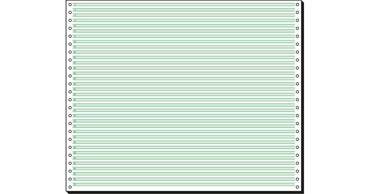 Carta Modulo Continuo Sigel 12376 - 12x375 Mm (A3 Orizzontale), 60 G/mq, 2000 Fogli | Per Stampanti