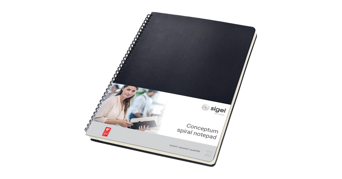 Sigel Terminplaner Conceptum 2024 A4 1 Tag 1 Seite, schwarz, Hardcover - Bürobedarf Thüringen