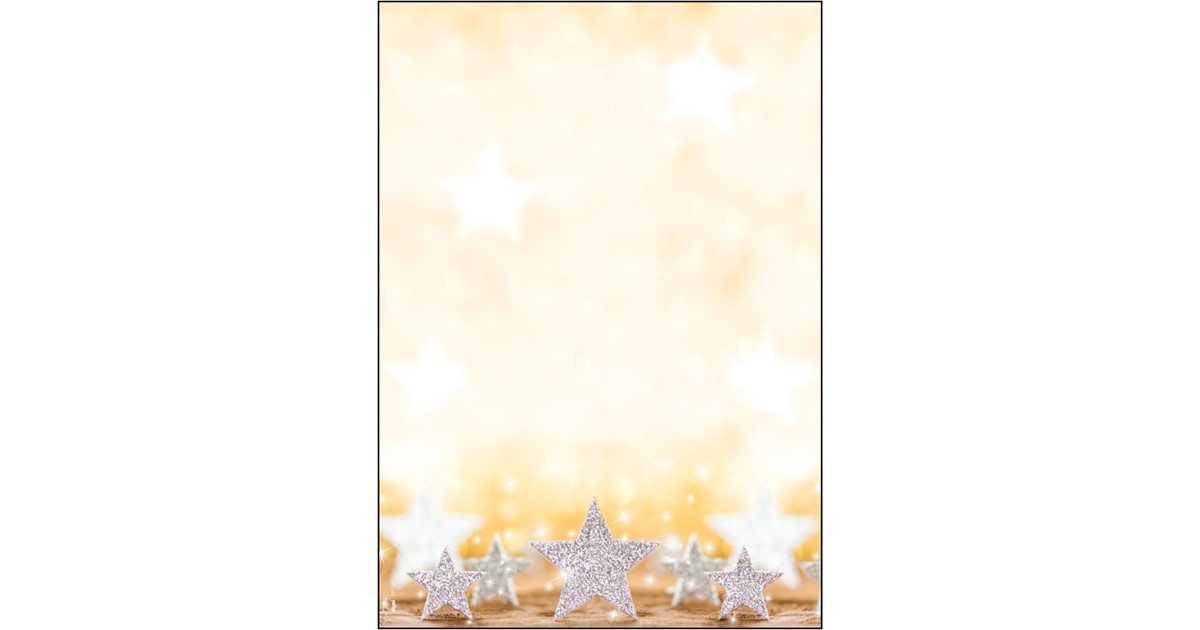 Lettre Noel SIGEL DP086 Papier à Lettre De Noël, Décorations De Noël, 21 X 29,7 C, 90g/², Argenté, Bleu Et Papier A Lettre Noel