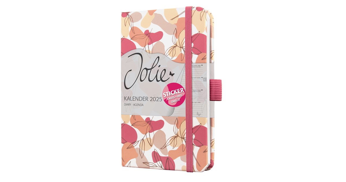 Agenda A6 2025 SIGEL J5130 Jolie Agenda Semanal 2025, Tapa Dura, 9,5 X 15 Cm, 174 Páginas, Rosado Agenda Tapa Blanda