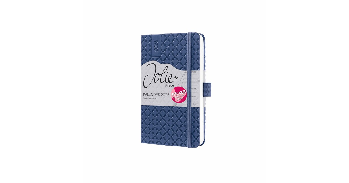 SIGEL J6804 Wochenkalender Jolie 2026, ca. A6, braun, flieder, rosé, oliv, weiß: Agenda Jolie, Pure, Cotton Fields, Hardcover : Sigel GmbH