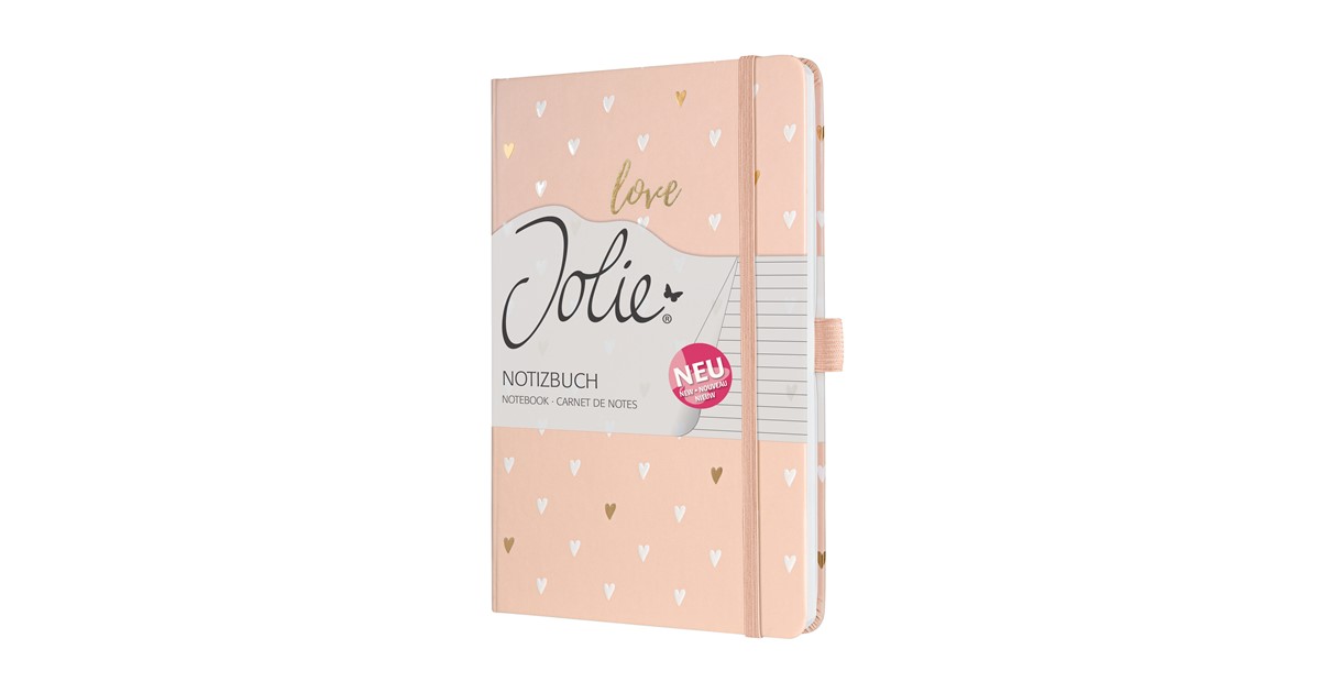 Notebook Sigel - Jolie, A5, Lined, Hard Cover, Rose Love