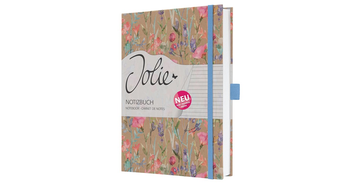 SIGEL J4337 - Wochenkalender Jolie 2024, Loose Florals Lilac, violett/grün, ca. A5, Hardcover