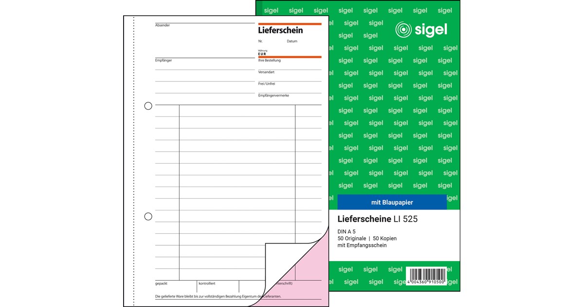 SIGEL SD011 - Lieferschein A5, 2-fach, Selbstdurchschreibend - View #7