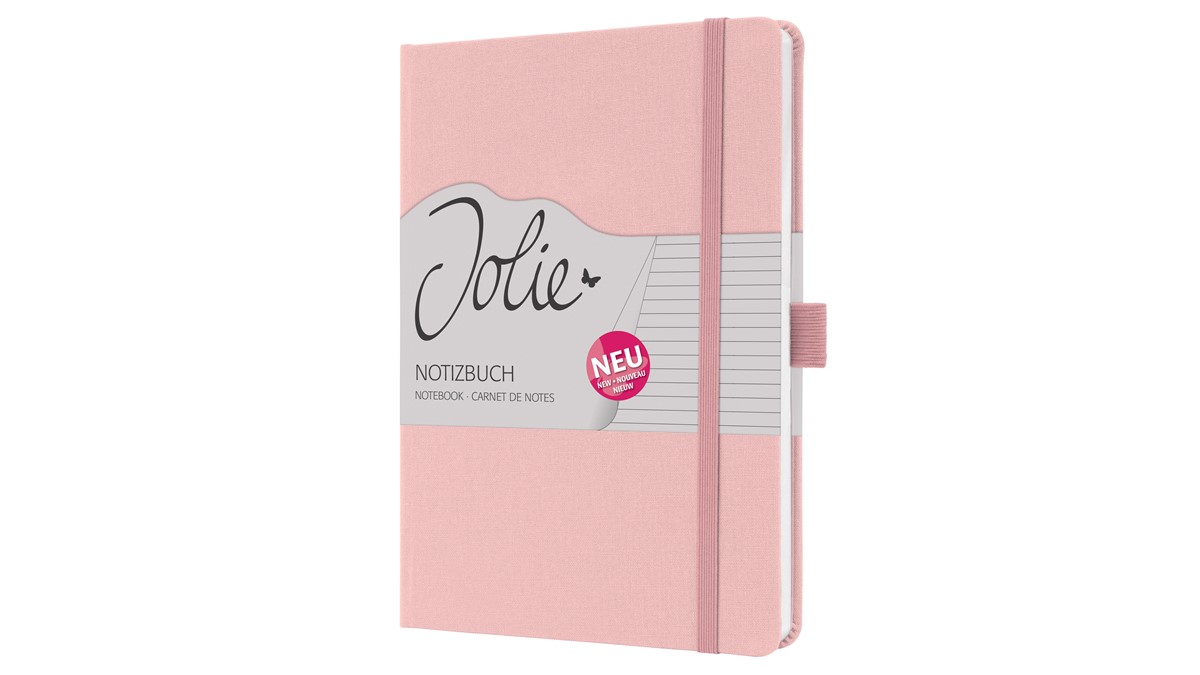 SIGEL Notizbuch mit Spirale Jolie® ca. DIN A5 blanko, braun, grün, rosa
