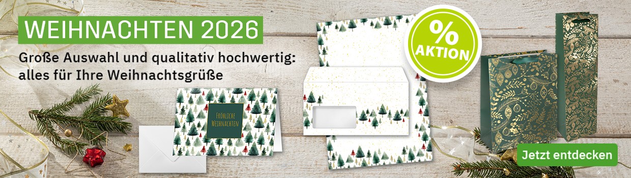 Sigel Weihnachten 2026 Briefpapier Karten Umschläge Verpackungsmaterial