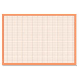 SIGEL HO260 Lot de 5 sous-mains en papier à carreaux à déchirer Gris Env. DIN A2 – Extra large 30 feuilles