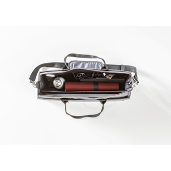 SIGEL Desk Sharing Bag Premium L - dunkelgrau - 50 x 28 cm - recyceltem Polyethylen (RPET) - Anwendung