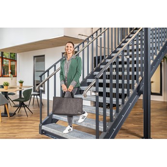 SIGEL Desk Sharing Bag Basic L, synthetischer Filz, dunkelgrau - Anwendung