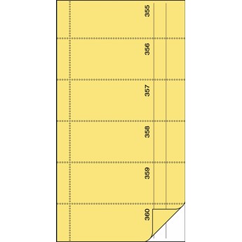 SIGEL Bonbuch, 360 Abrisse, gelb - Anwendung