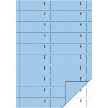 SIGEL Bonbuch, 1000 Abrisse, blau - Anwendung