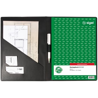 SIGEL Einband für Formularbücher, A4 hoch, schwarz - Anwendung