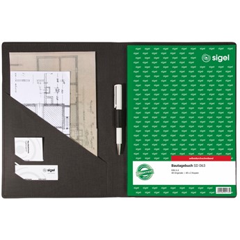 SIGEL Einband für Formularbücher, A4 hoch, anthrazit - Anwendung