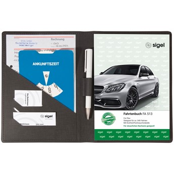 SIGEL Einband für Formularbücher, A5 hoch, anthrazit - Anwendung