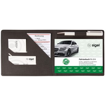 SIGEL Einband für Formularbücher, A6 quer, anthrazit - Anwendung