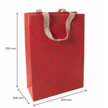 SIGEL Geschenktasche large, Red coco, 25 x 35,5 x 10 cm, rot, 5 Stück - Anwendung