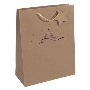 SIGEL große Geschenktüten aus Kraftpapier, Christmas tree, 5er Set - Anwendung