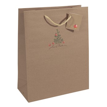 SIGEL große Geschenktüten aus Kraftpapier, Christmas with apples, 5er Set - Anwendung