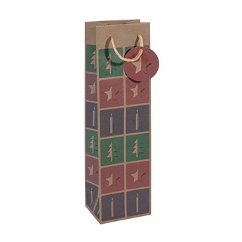 SIGEL Flaschen-Geschenktüten aus Kraftpapier, Cut-out style, 5er Set - Anwendung