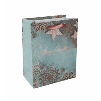 SIGEL Geschenktasche small, Weihnachtssterne, 18 x 23 x 10 cm, 5er Pack - Anwendung