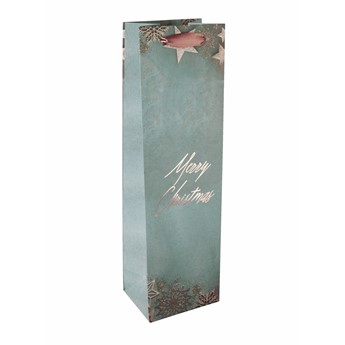 SIGEL Geschenktasche Flasche, Weihnachtssterne, 10 x 35 x 8 cm, 5er Pack - Anwendung