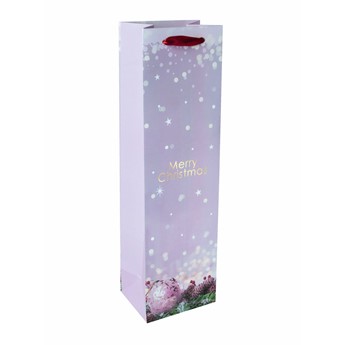 SIGEL Geschenktasche Flasche, Weihnachtskugel, 10 x 35 x 8 cm, 5er Pack - Anwendung