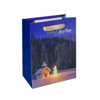 SIGEL Geschenktasche small, Winterlandschaft, 18 x 23 x 10 cm, 5er Pack - Anwendung