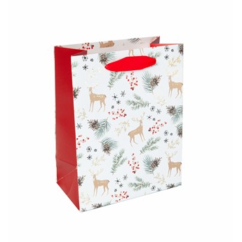 SIGEL Geschenktasche small, Tannenzweige, 18 x 23 x 10 cm, 5er Pack - Anwendung