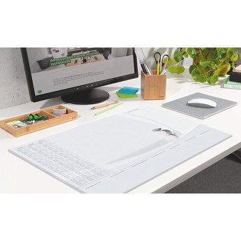 SIGEL Papier-Schreibunterlage, Steine, grau/beige, ca. A2 - Anwendung