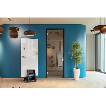 SIGEL Meet up-Bundle, Whiteboard mit schwarzem Rahmen, Aufsteller und gratis Board-Marker-Set - Anwendung