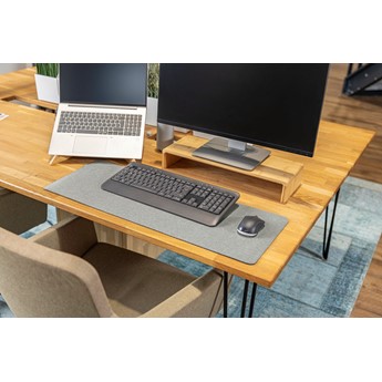 SIGEL Schreibunterlage einrollbar/rutschfest, hellgrau, 80 x 30 cm - Anwendung