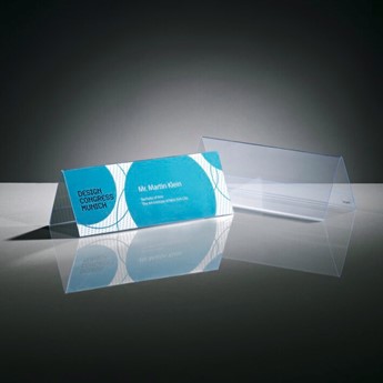 SIGEL Tischaufsteller, Hartfolie, 240x 90 mm - Anwendung
