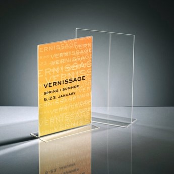 SIGEL Tischaufsteller Acryl gerade, A4 - Anwendung