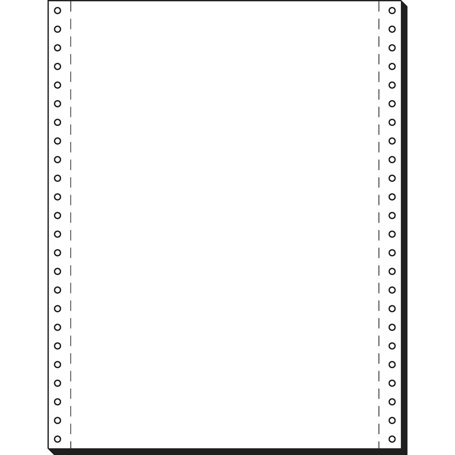 Papier Listing Sans Fin Sigel | 240x4mm | 70g/m² | Blanc | Rouleau 3000 Feuilles | Made In Germany