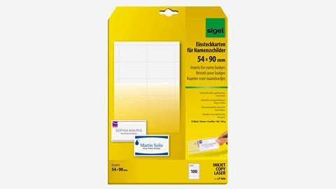 SIGEL Namensschilder