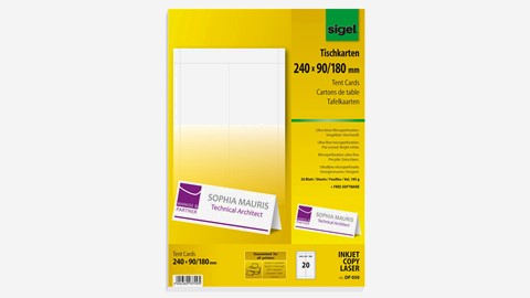 SIGEL Tischkarten