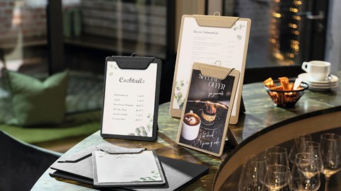 SIGEL Speisekarten-Klemmbretter