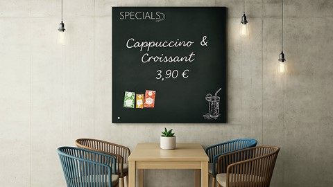 SIGEL Glasmagnettafeln für Gastronomie