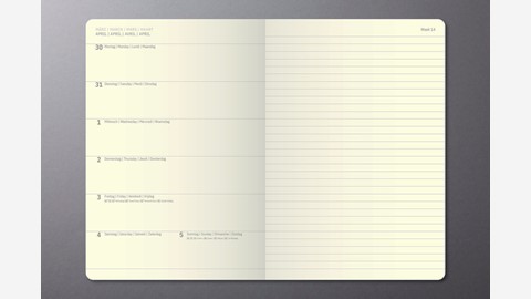 Sigel Wochennotiz-Kalender 2026