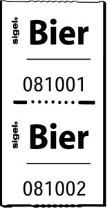 SIGEL Biermarken in Rollen