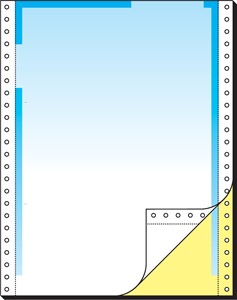SIGEL Endlospapier, 12" (305mm) x 240 mm (A4 h), Kopie gelb+AHL