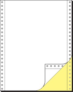 SIGEL Endlospapier, 12" (305mm) x 240 mm (A4 h), gelb+AHL