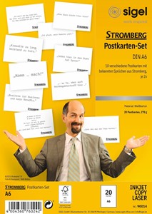 SIGEL Stromberg Edition Chefpost, Postkarten-Set, A6, 20 Karten