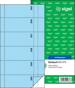 SIGEL Bonbuch, 360 Abrisse, blau