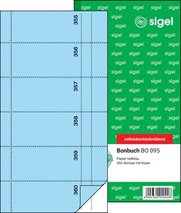 SIGEL Bonbuch, 360 Abrisse, blau