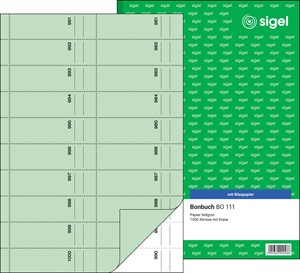 SIGEL Bonbuch, 1000 Abrisse, hellgün