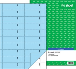 SIGEL Bonbuch, 1000 Abrisse, blau